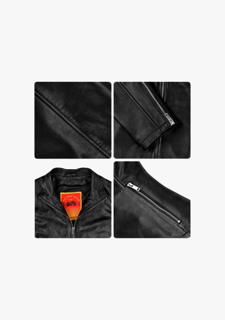 Straight Women's Fashion Leather Jacket - Image 10
