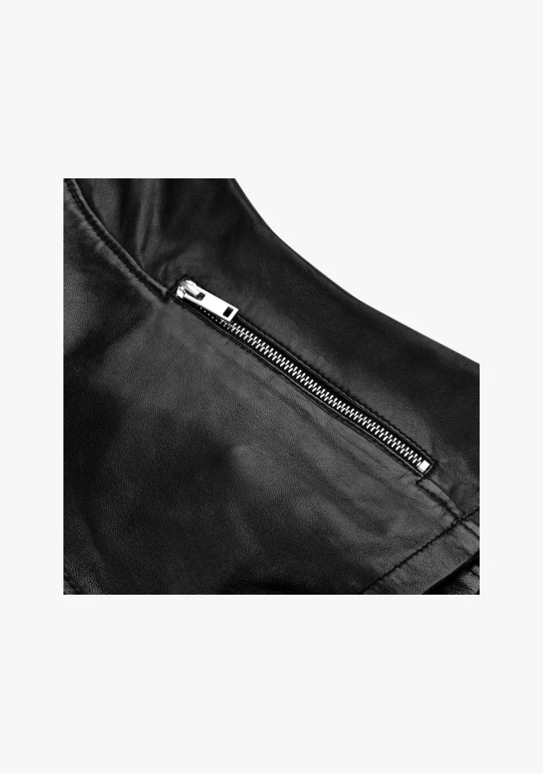 Straight Women's Fashion Leather Jacket - Image 11