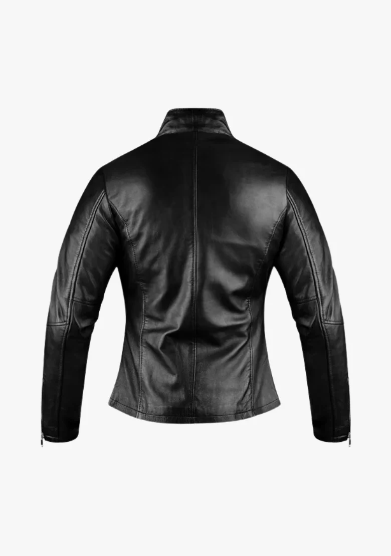 Straight Women's Fashion Leather Jacket - Image 3