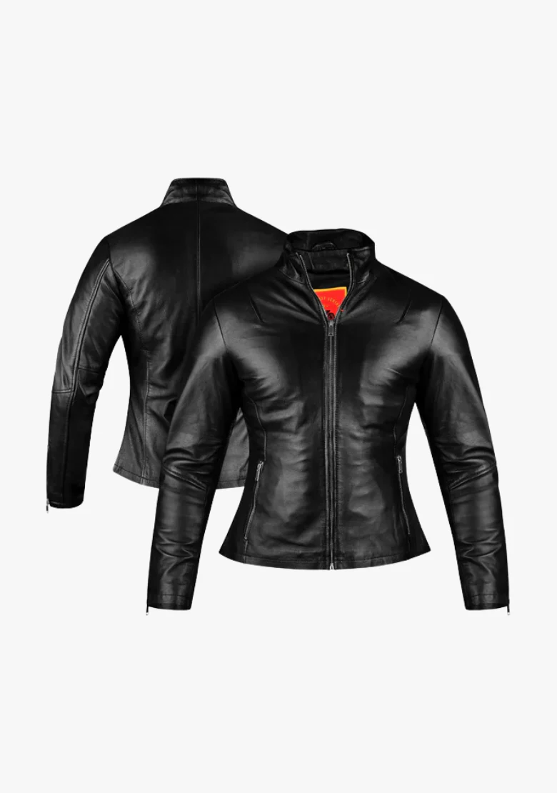 Straight Women's Fashion Leather Jacket - Image 4