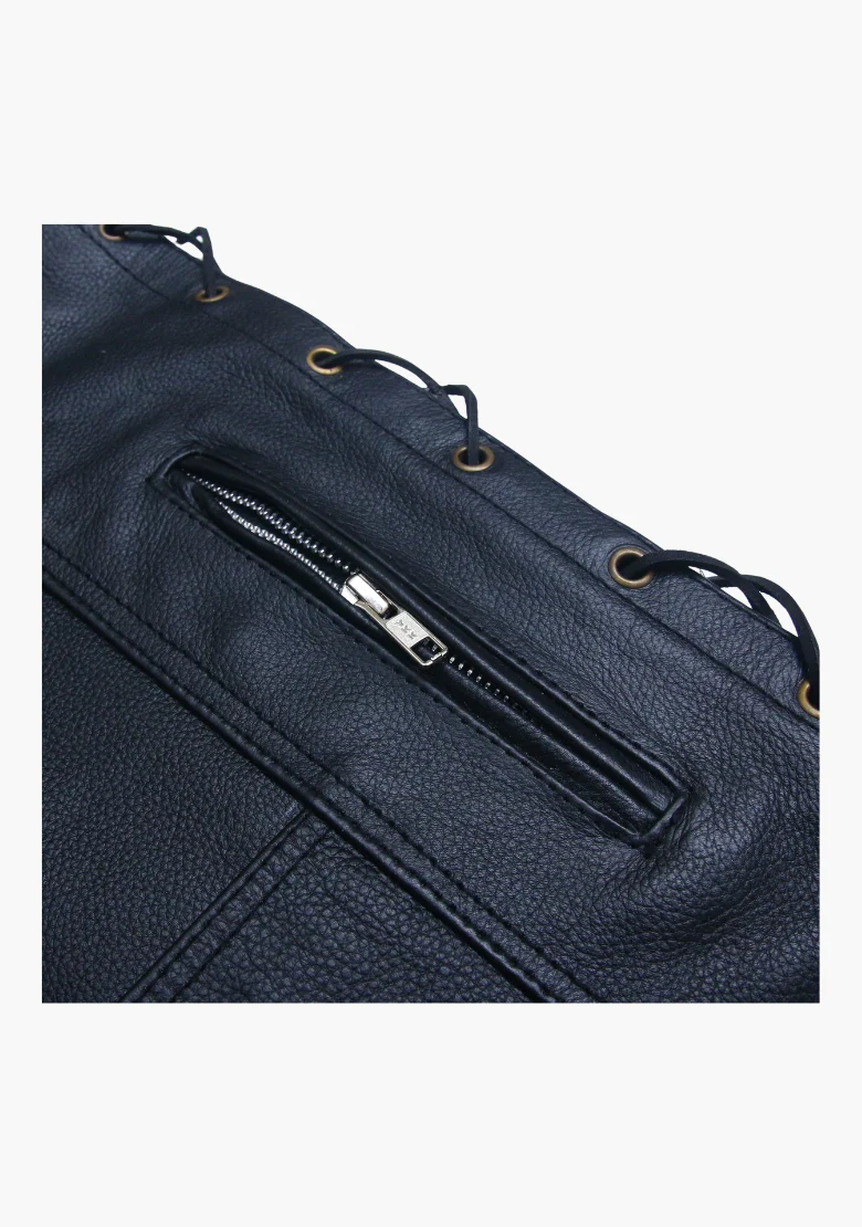 WCL Western style Ten Pocket Leather Vest - Image 6