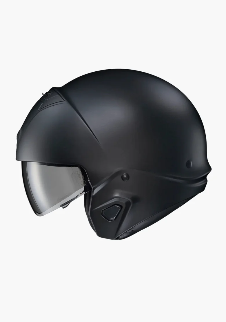WCL 2 in 1 Striker Helmet with Removable Mask - Drop Down Tinted Visor, Quick Release Buckle, DOT Approved - Glossblack - Image 5