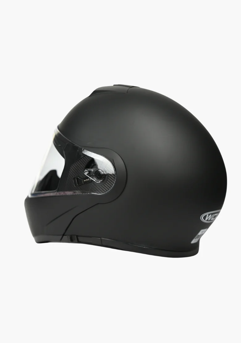 WCL 786 Modular Full Face Motorcycle Helmet with Double Lens Visor - Mattblack - Image 5