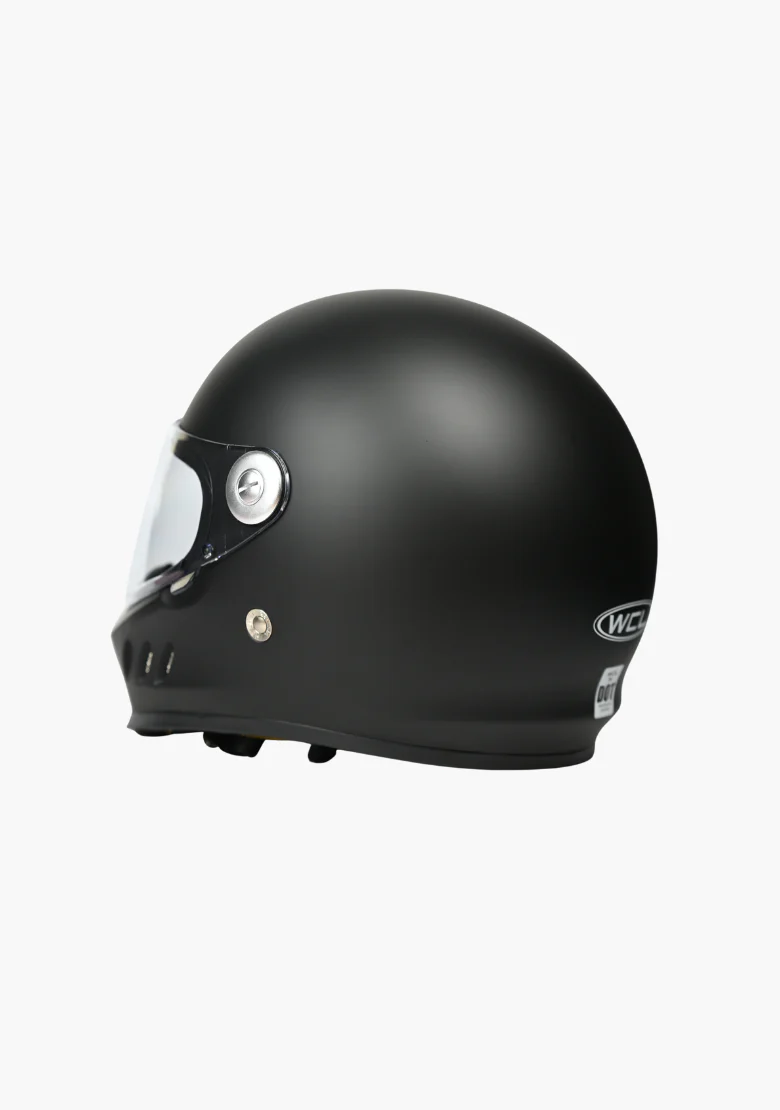 WCL 788 Full Face Motorcycle Helmet - Quick Release Buckle, DOT Approved - Mattblack - Image 5