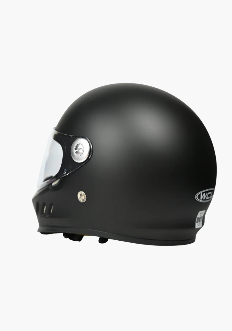 WCL 788 Full Face Motorcycle Helmet - Quick Release Buckle, DOT Approved - Mattblack - Image 6
