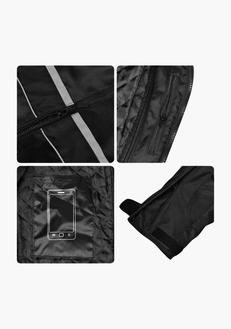 WCL Air Collection Armoured Textile Jacket - Black - Image 11