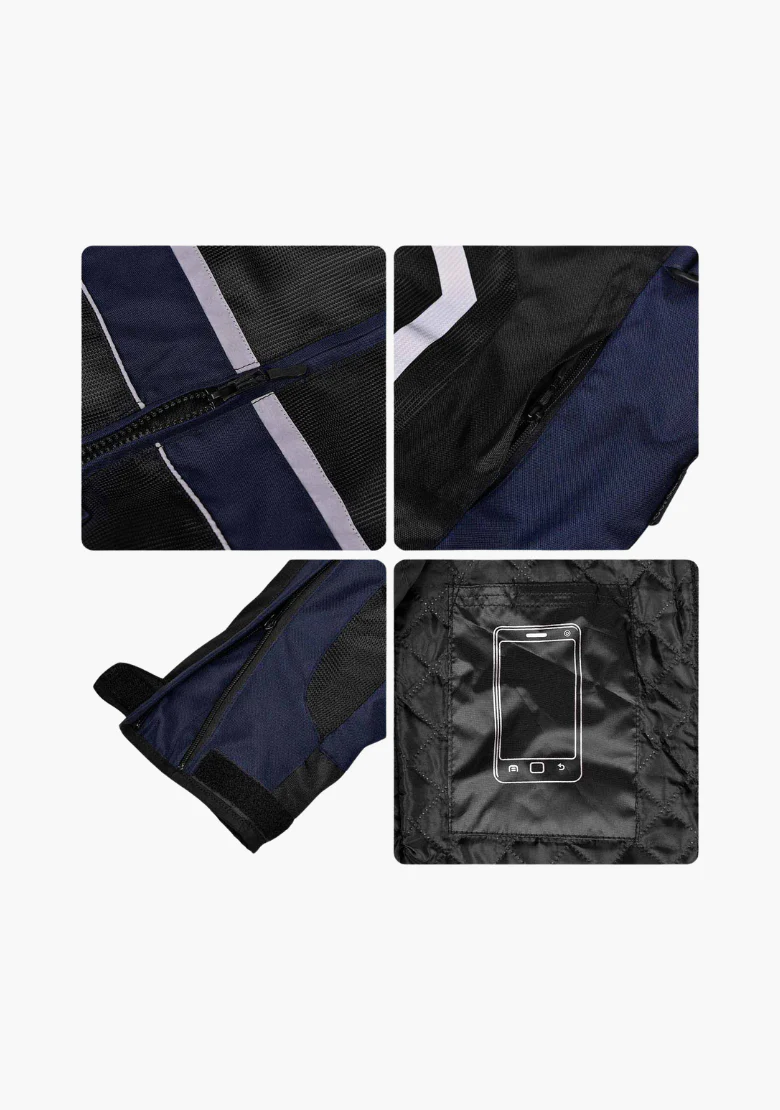 WCL Air Collection Armoured Textile Jacket - Blue - Image 8