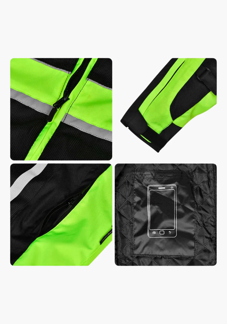 WCL Air Collection Armoured Textile Jacket - High Vis - Image 7
