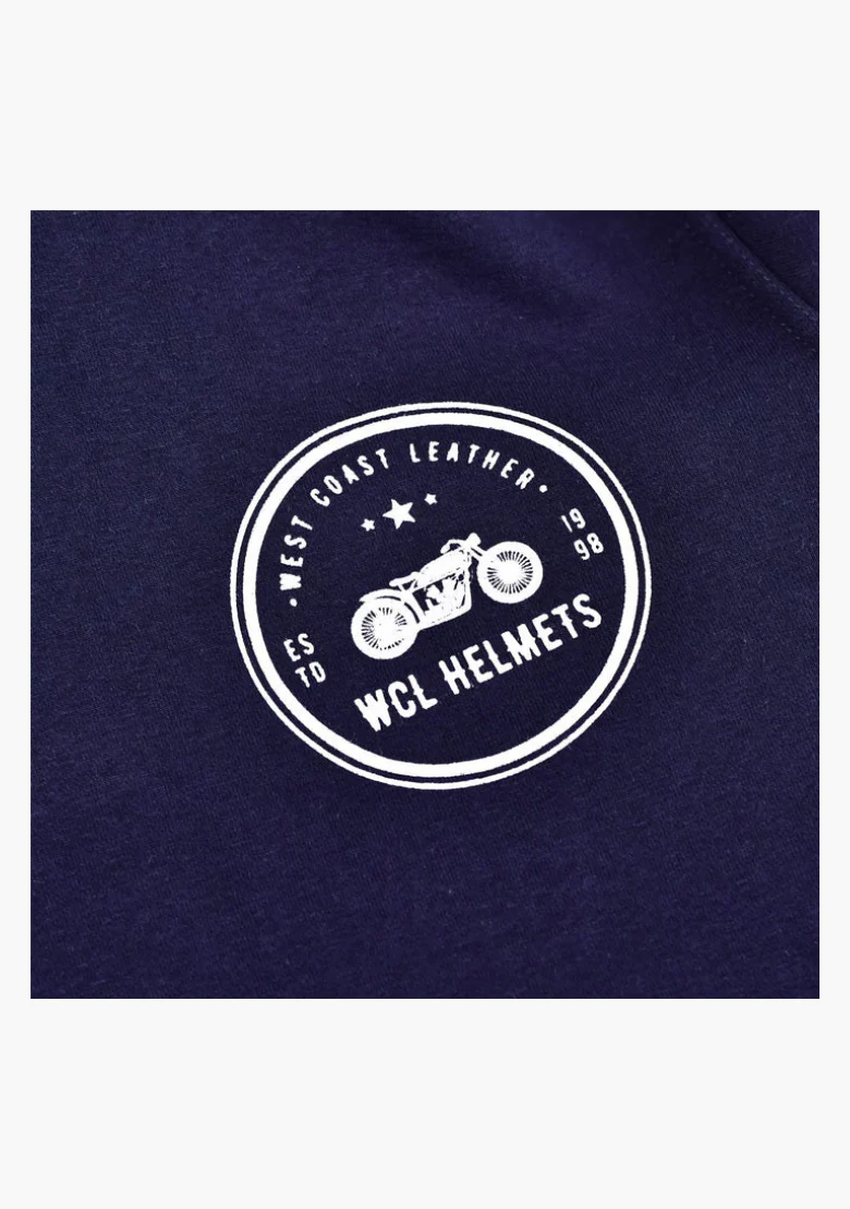 WCL Armoured Kevlar Lined Motorcycle Riding Hoodie w/t CE Level 1 Armor - Navy Blue - Image 8