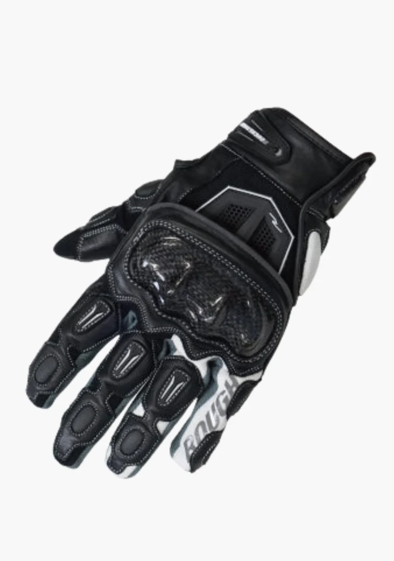 WCL Blaster Leather Motorcycle Armoured Gloves Black - Image 3