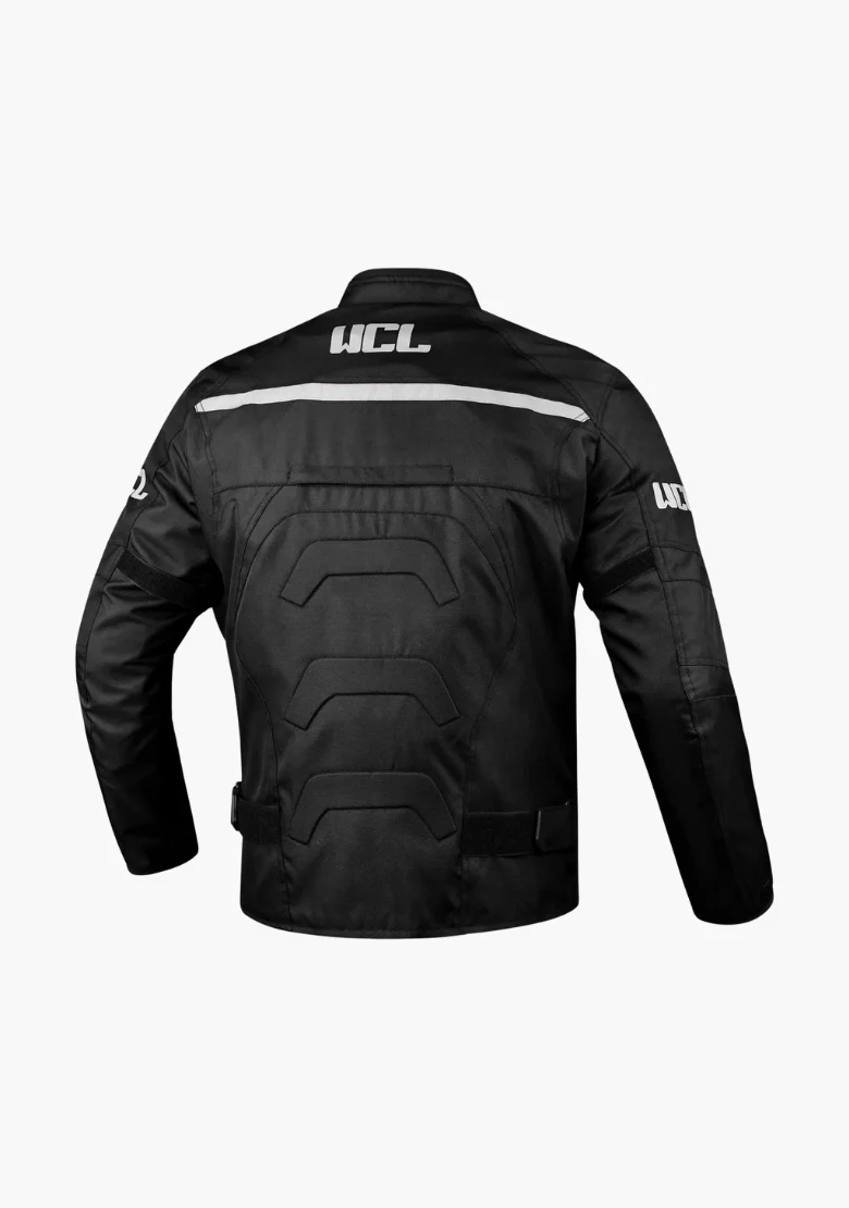 WCL Conqueror Armoured Motorcycle Textile Jacket - Black - Image 4
