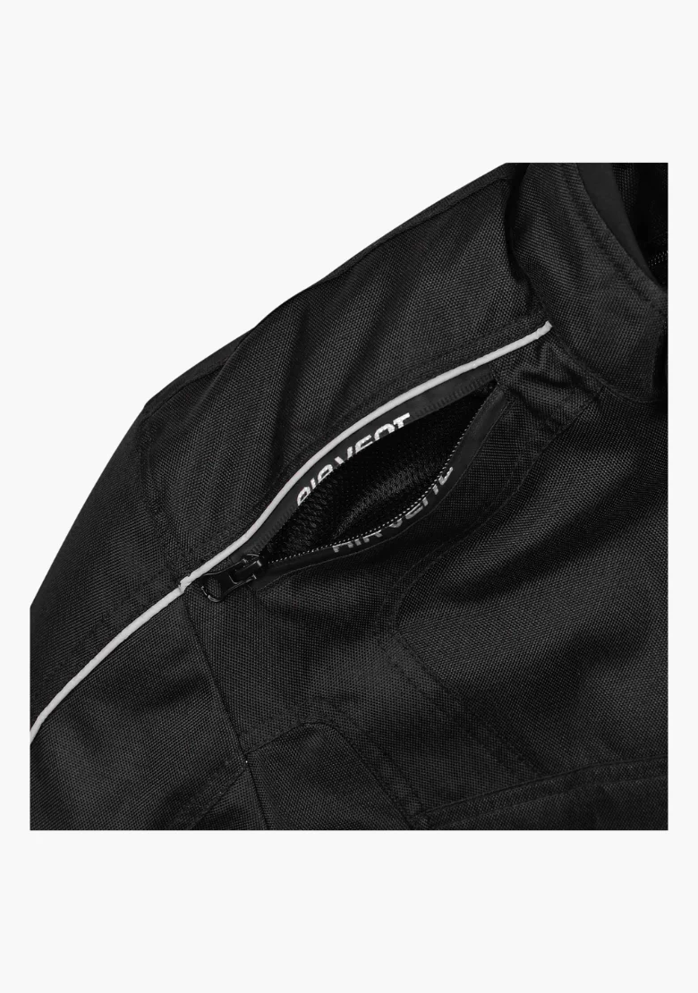 WCL Conqueror Armoured Motorcycle Textile Jacket - Black - Image 7