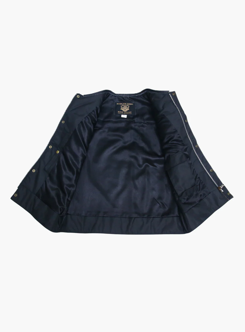 WCL Hybrid Canvas Leather Club Vest w/t Beige Canvas - Image 4
