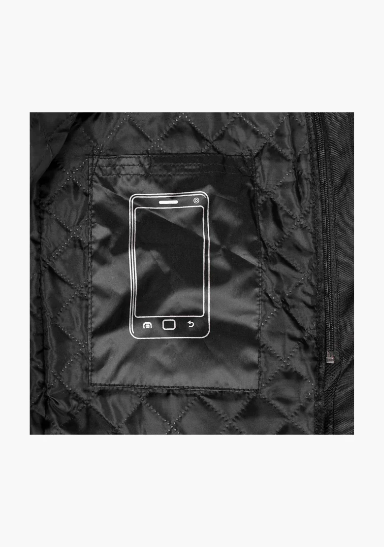 WCL Invader Armoured Motorcycle Textile Jacket - Black - Image 13