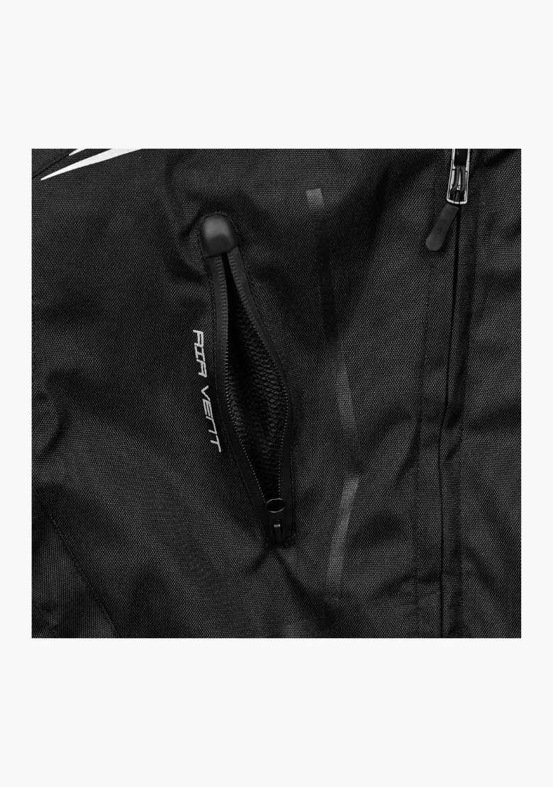 WCL Invader Armoured Motorcycle Textile Jacket - Black - Image 6