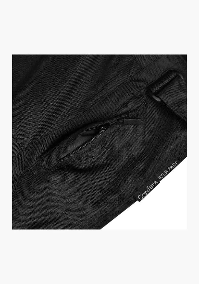 WCL Invader Armoured Motorcycle Textile Jacket - Black - Image 8