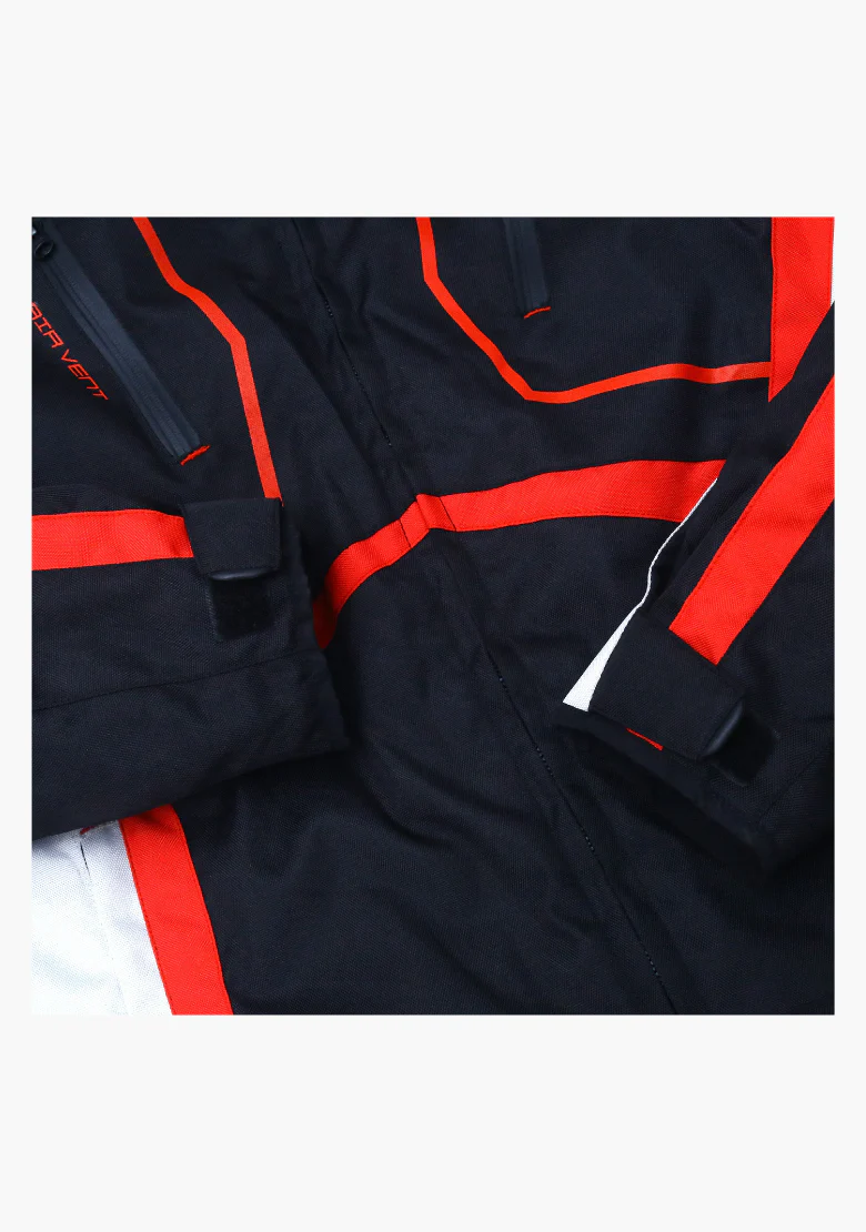 WCL Invader Armoured Motorcycle Textile Jacket Red - Image 5