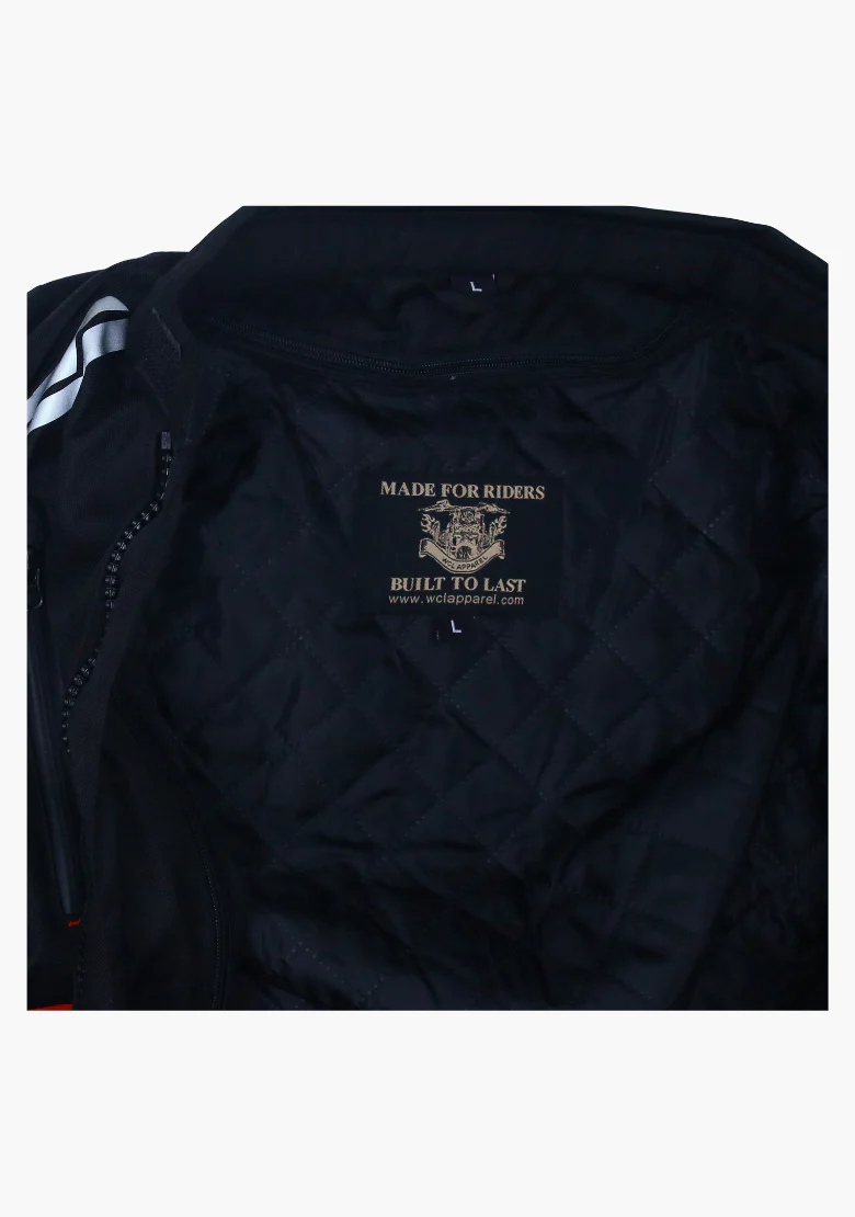 WCL Invader Armoured Motorcycle Textile Jacket Red - Image 9
