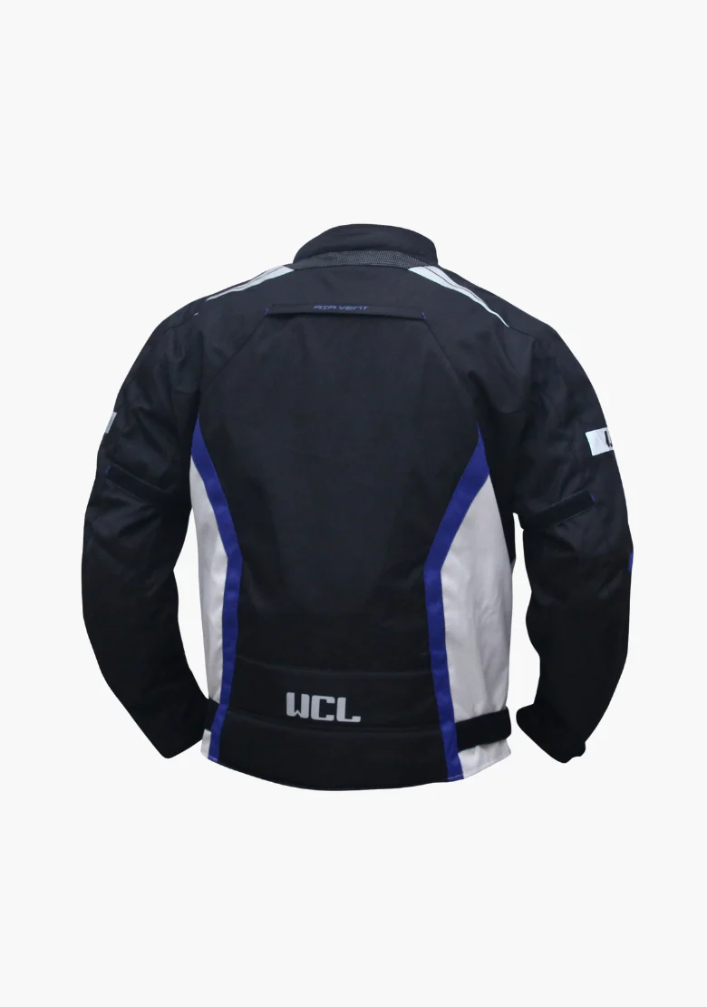 WCL Invader Armoured Motorcycle Cordura Jacket - Blue - Image 3