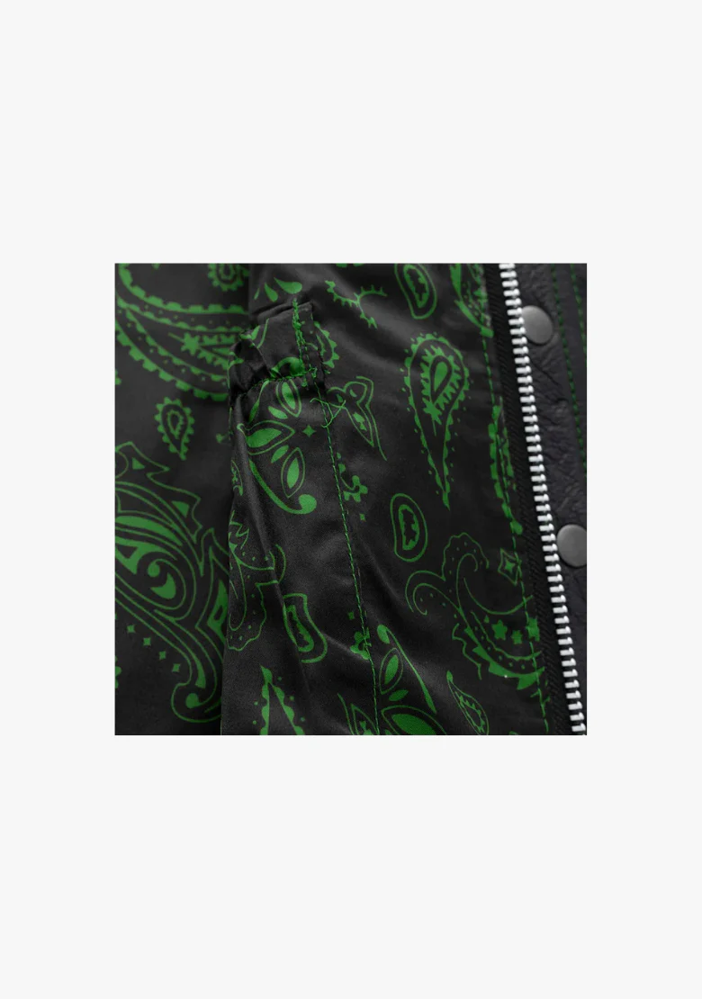 WCL Leather Club Vest w/t Green Lace and Shoulder Stiching - Image 7