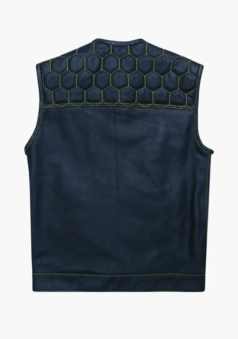 WCL Leather Club Vest w/t Mellow Design - Image 3