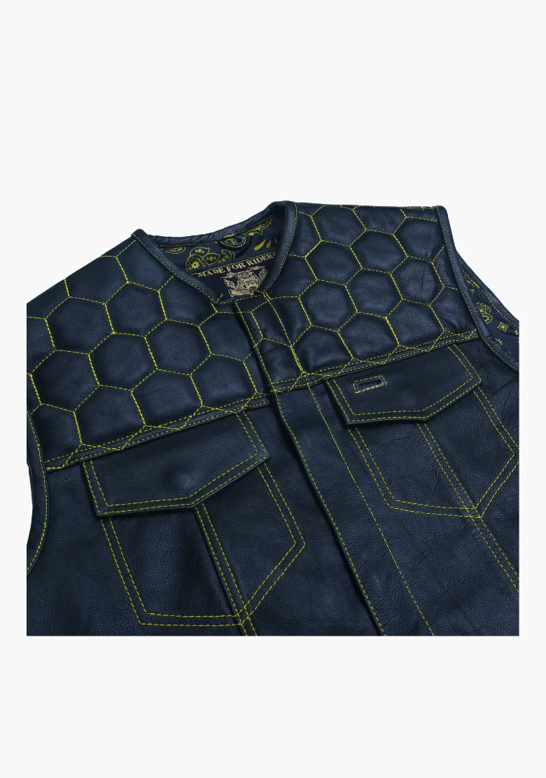 WCL Leather Club Vest w/t Mellow Design - Image 4