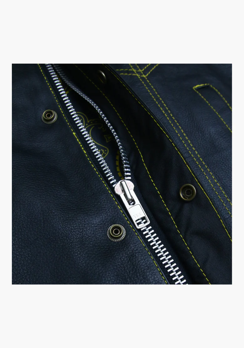 WCL Leather Club Vest w/t Mellow Design - Image 7
