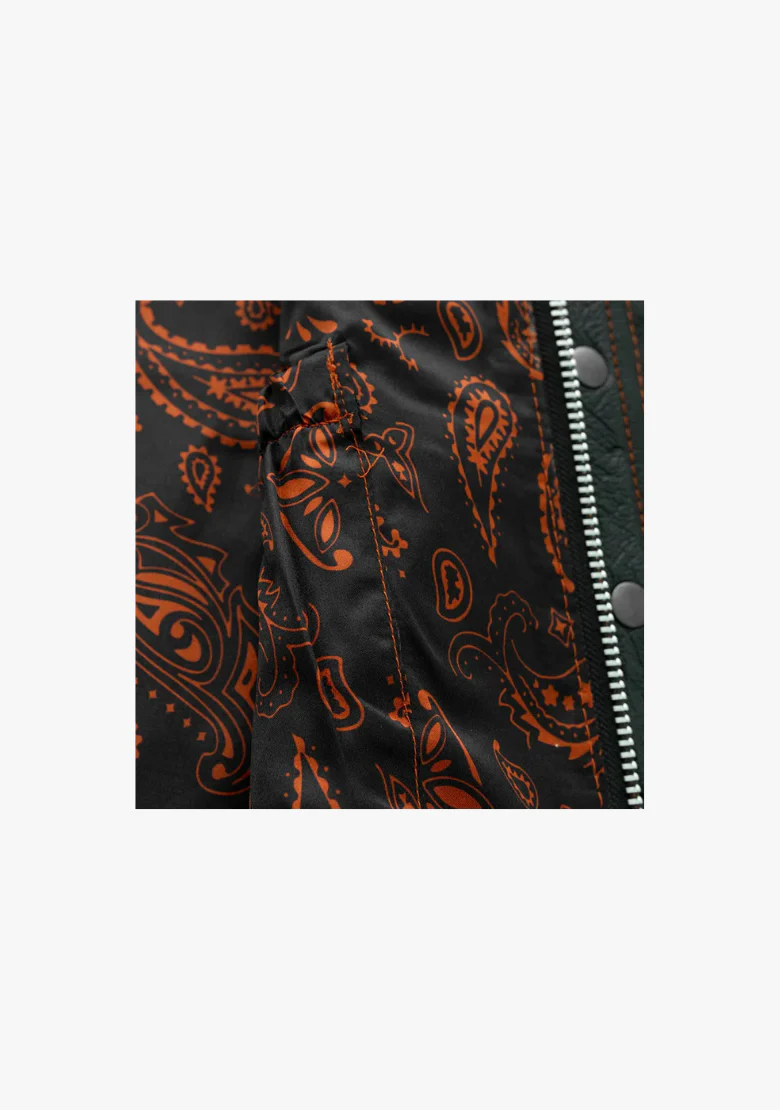 WCL Leather Club Vest w/t Orange Lace and Shoulder Stiching - Image 5
