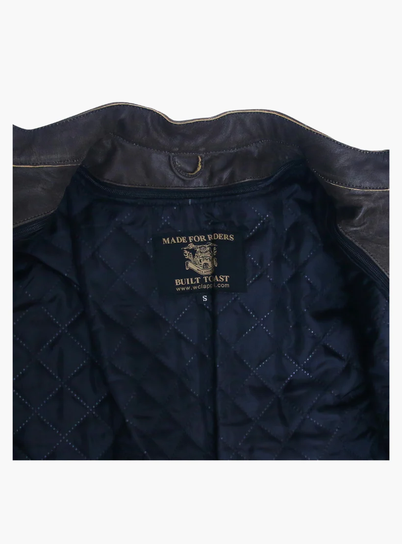 WCL Leather Scooter Style Motorcycle Jacket - Image 4