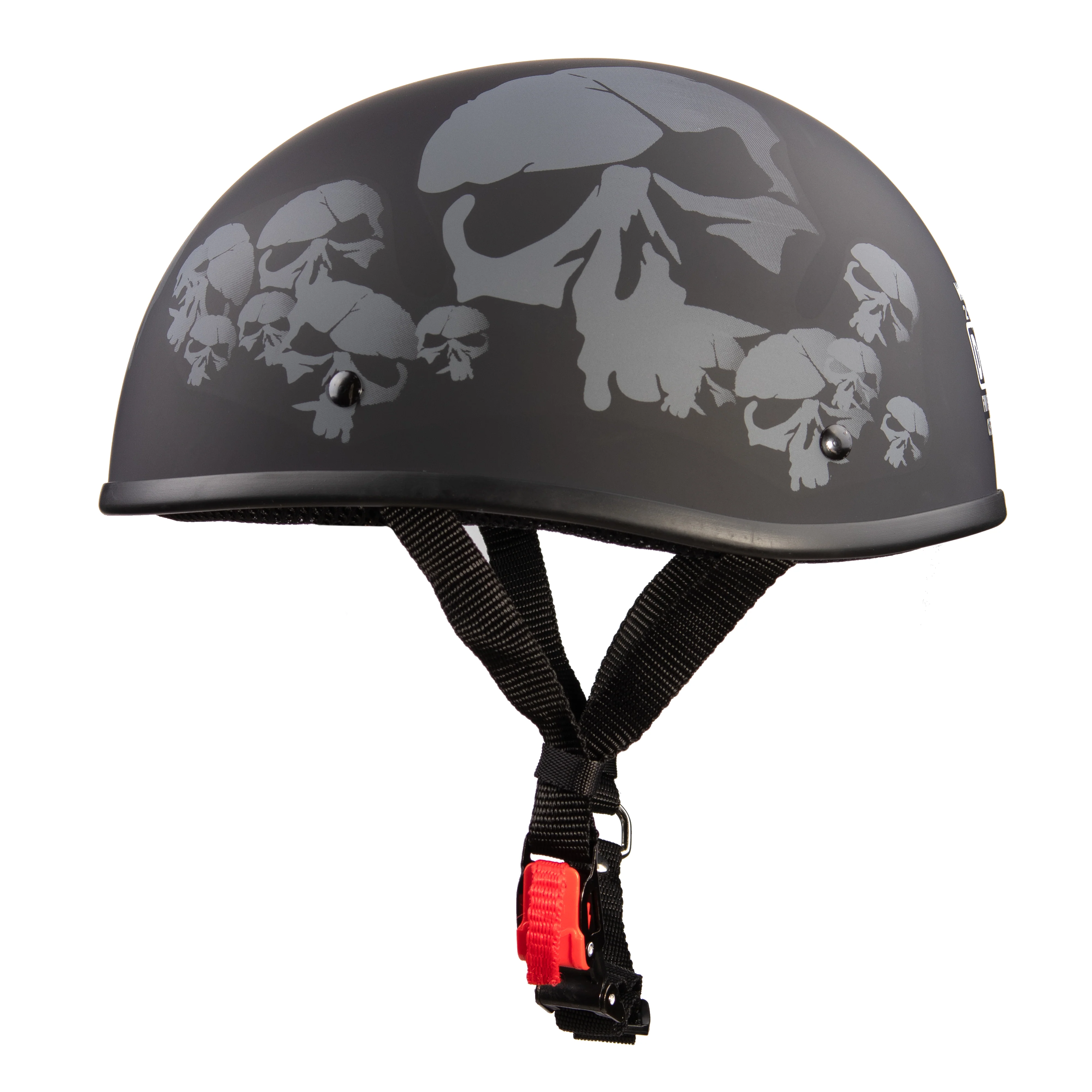 WCL Lightest and Smallest AS/NZ Beanie Motorcycle Half Helmet - Skull - Image 5