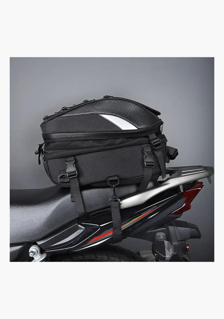 WCL Motorcycle Helmet Bag Waterproof Backpack Expandable Soft Shell Bag - Image 4