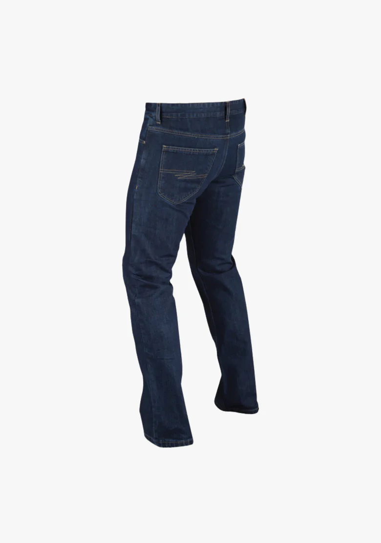 WCL Motorcycle Refinforced Kevlar Riding Jeans - Dark Blue - Image 3