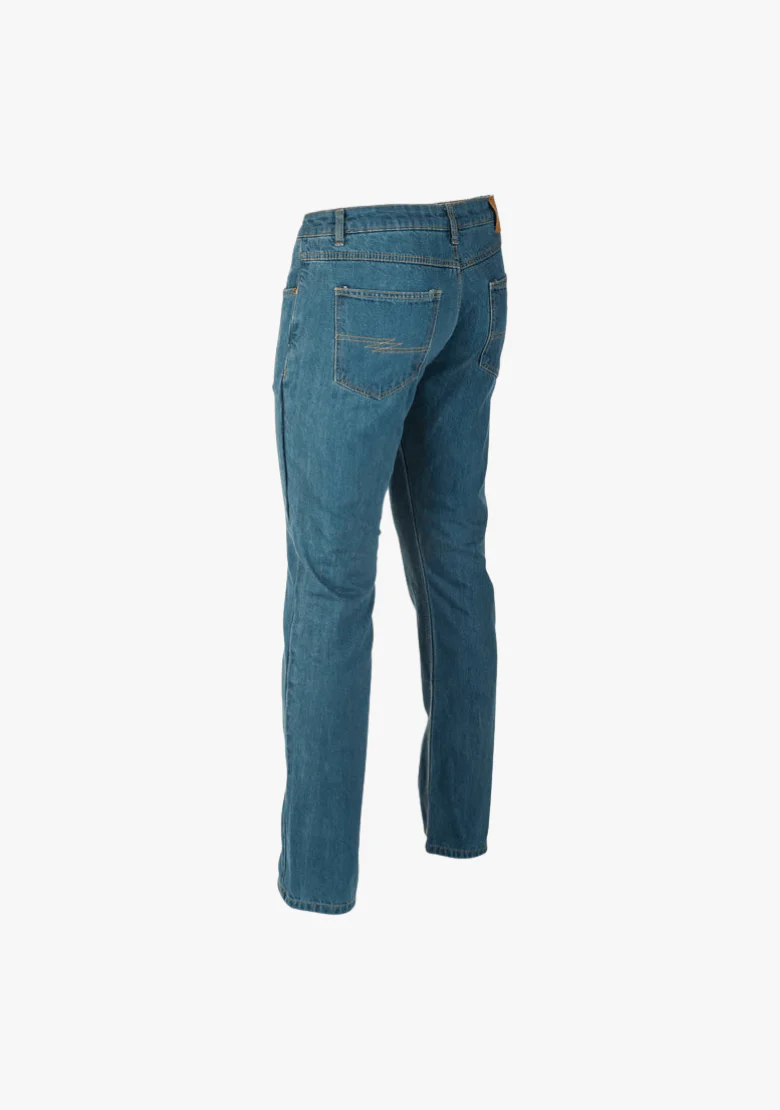 WCL Motorcycle Refinforced Kevlar Riding Jeans - Light Blue - Image 3