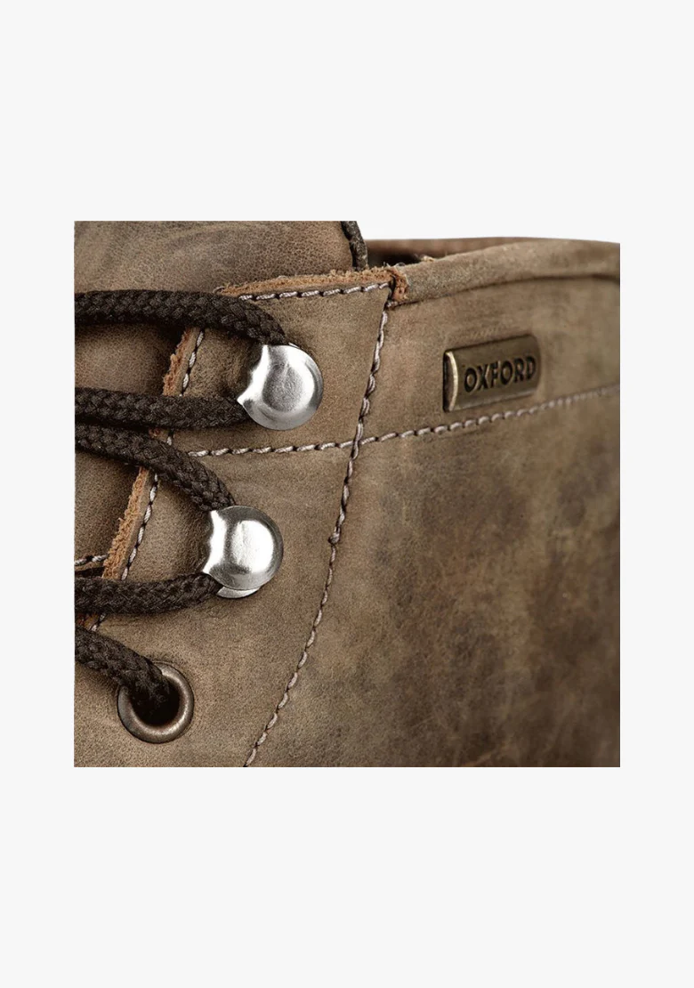WCL Motorcycle Riding Boots - Distressed Brown Short - Image 3