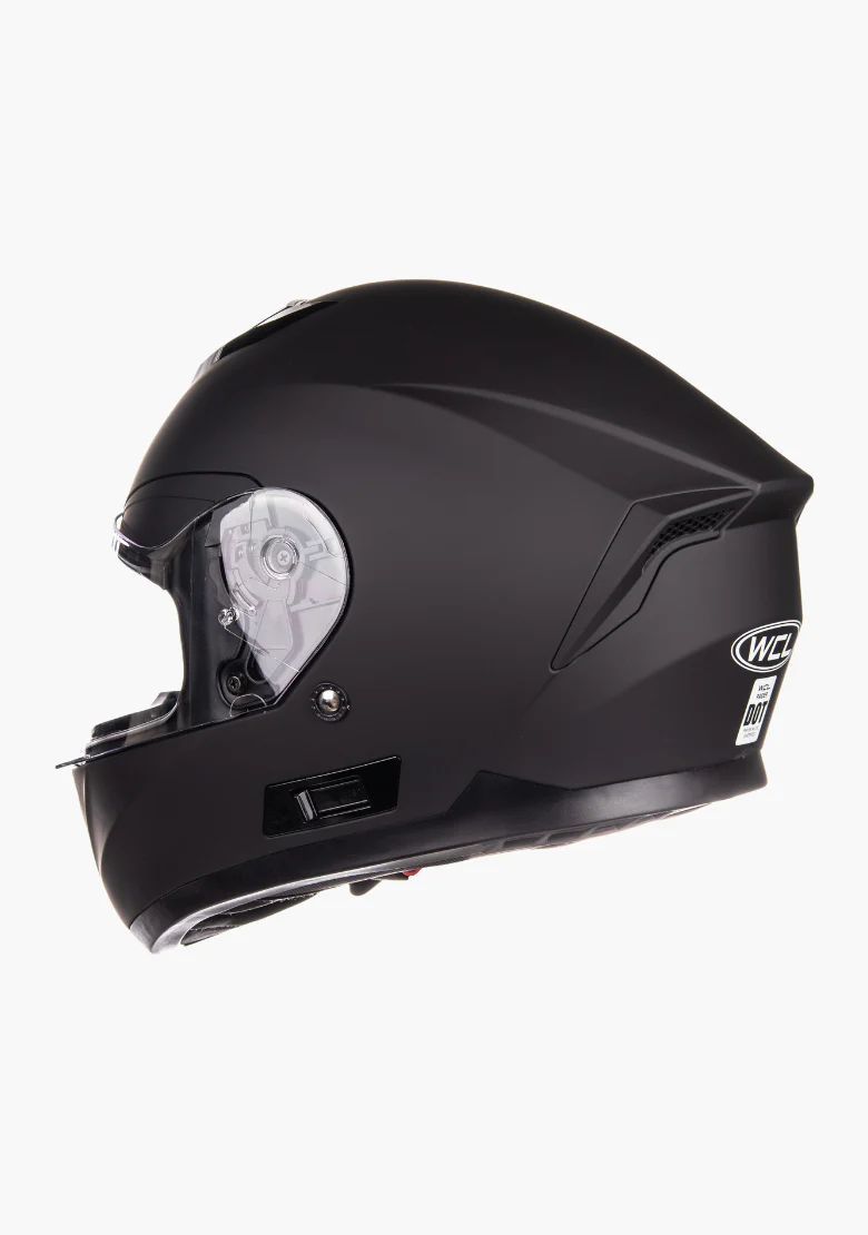 WCL Raider Full Face Motorcycle Helmet - Drop Down Tinted Visor, Quick Release Buckle, DOT Approved - Image 5