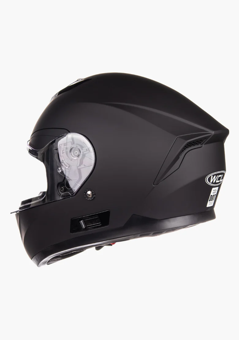 WCL Raider Full Face Motorcycle Helmet - Drop Down Tinted Visor, Quick Release Buckle, DOT Approved - Image 6
