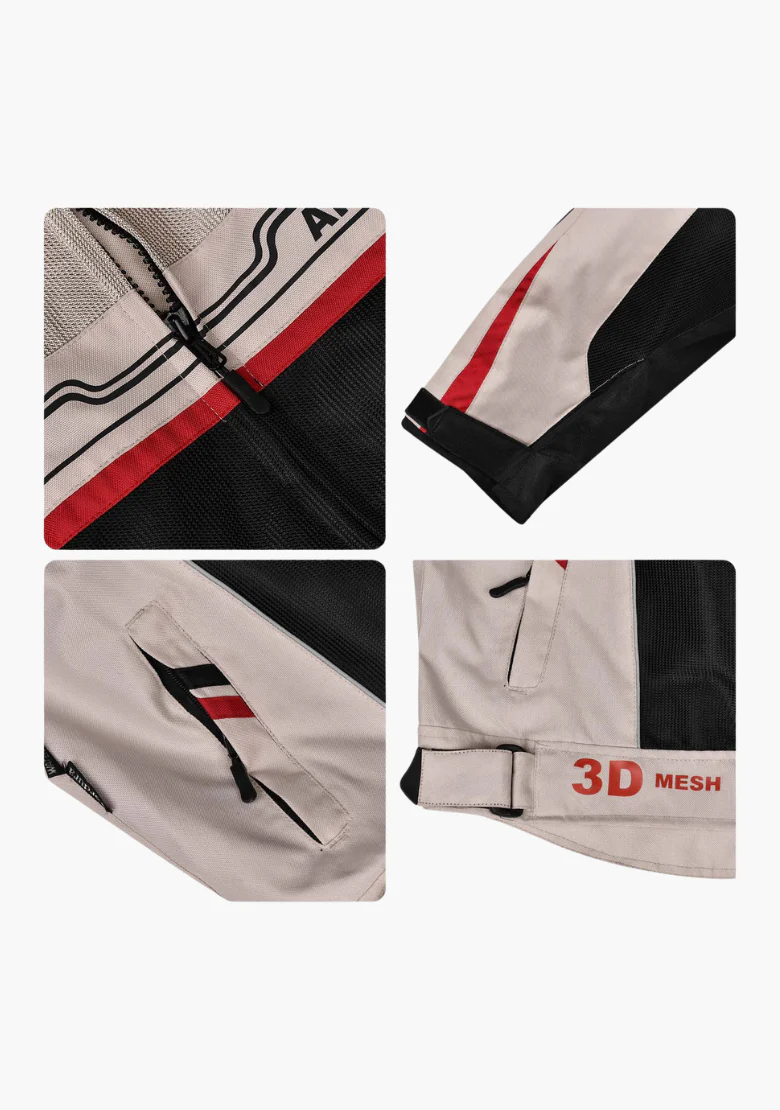 WCL Air Collection Armoured Textile Jacket - White - Image 6