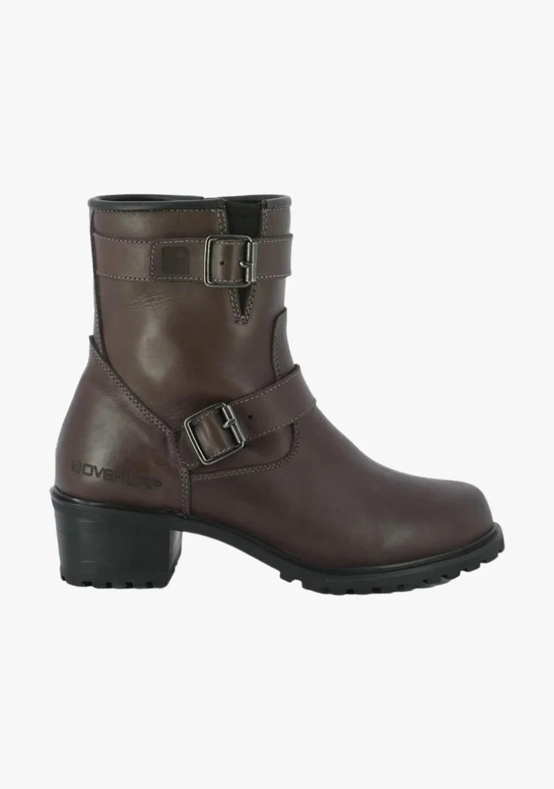 WCL Womens Motorcycle Riding Boots - Short Brown Biker Boots - Image 3